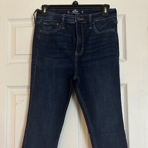 Hollister Women's Dark Blue Skinny Jeans